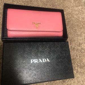Pink Prada Wallet